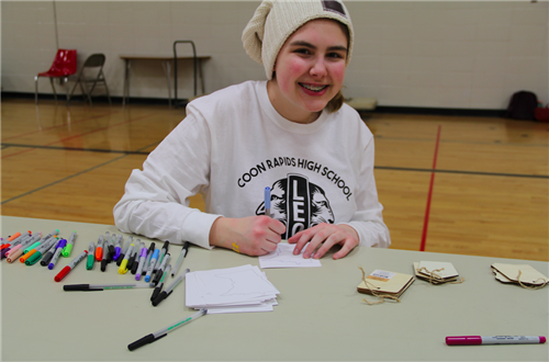 LEO Club students led student service projects at CRHS Feb. 15. 